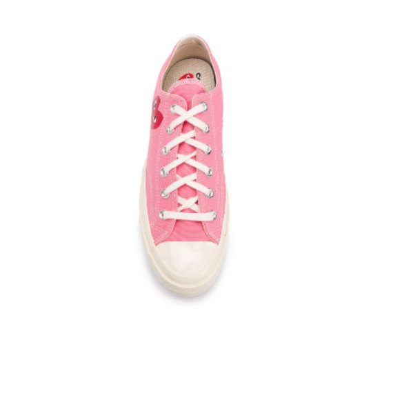 COMME DES GARÇONS PLAY X CONVERSE Chuck 70 (PINK LOW TOPS) - Picture 1 of 2